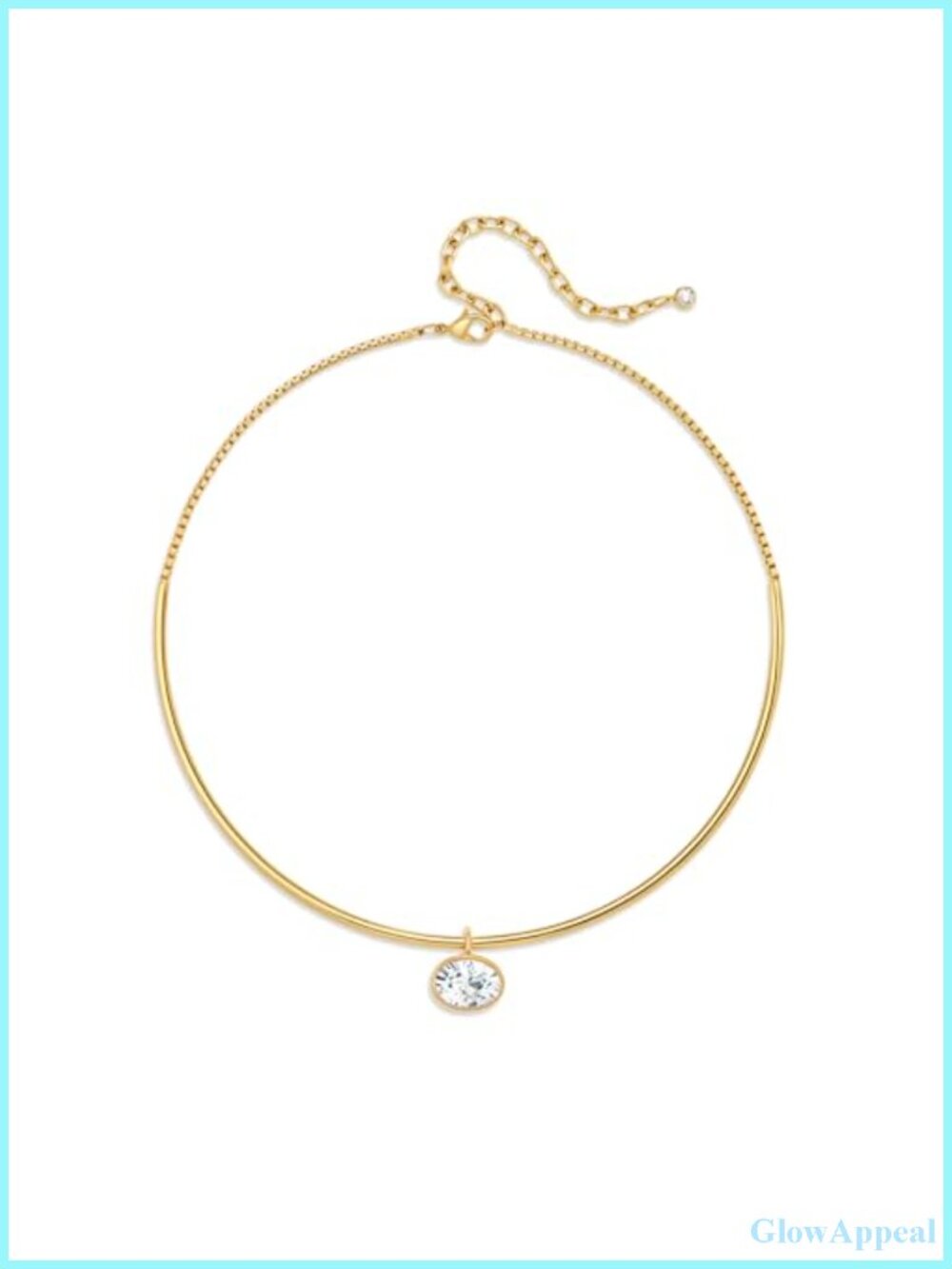 14K Gold Plated Collar Choker Necklace